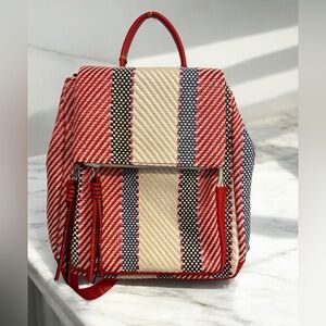 Chill X by Le Miel Red/White/Blue and Grey Backpack